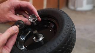 Hand truck axle cap install [upl. by Yrrum]