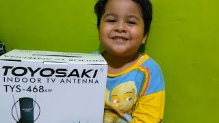 Unboxing Toyosaki Indoor TV Antena TYS468AW [upl. by Acinorej]