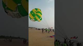 Colva Beach parachute adventure beachs adventure [upl. by Atnahsa]