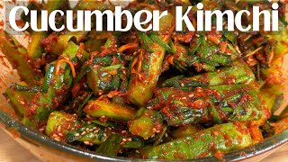 Addictive Cucumber Kimchi Oi Kimchi Recipe  Crunchy amp full of flavour [upl. by Ivel867]