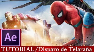 spiderman after effects tutorial  Disparo de Telaraña [upl. by Hairahcez]