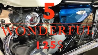 5 Wonderful Classic 125cc Motorcycles 4K [upl. by Ahcorb]