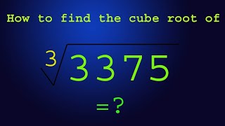 How to Calculate a Cube Root Using the Division Method English [upl. by Otrebor444]