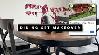 Making over a FREE Dining Set  High End Furniture Makeover [upl. by Hannahsohs]