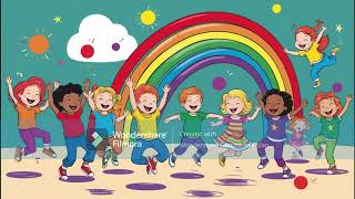 quotRainbow Song for Kids A Fun and Colorful Nursery Rhymequot [upl. by Yllor]