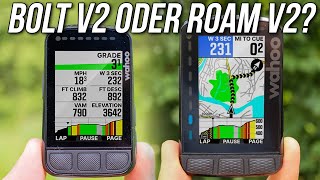 Wahoo ELEMNT BOLT v2 vs ROAM v2 🚲 Wahoo Fahrradcomputer Vergleich 👉 welches Navi ist der richtige [upl. by Ollayos18]