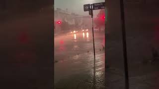 TEMPORAL EN BAHIA BLANCA ESTOS MOMENTOS CON FUERTES VIENTOS LLUVIA Y CAIDA DE ARBOLES [upl. by Alil]