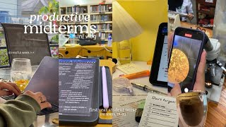 uni vlog 🧸  labworks prepping for midterms late night studying etc  ft Afforai 📁 [upl. by Maher]