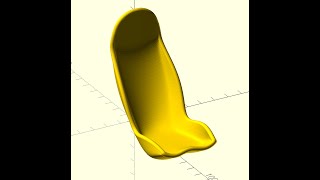 seat modelling with openSCAD [upl. by Pelagia]