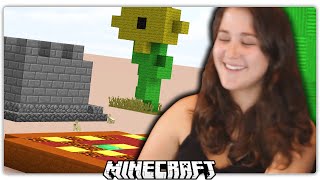 GIRL PLAYS MINECRAFT CREATIVE MODE FOR THE FIRST TIME [upl. by Marras]