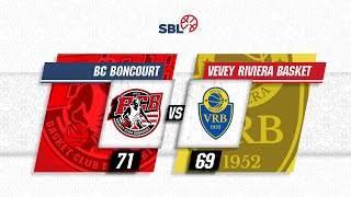 BC Boncourt vs Vevey Riviera Basket  Game Highlights [upl. by Tedie]