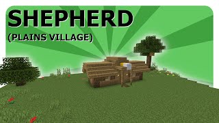 Plains Village Shepherd House  Minecraft How to Build Tutorial [upl. by Eirrotal916]