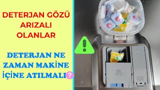 Bulaşık Makinesi Deterjan Kapağı Açılmıyorsa Deterjan Makine İçine Ne Zaman Konulur [upl. by Mazel]