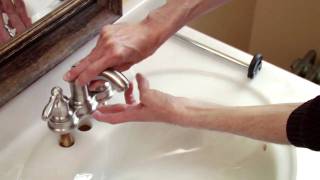 How to Install a Moen Centerset Faucet [upl. by Ahsenat927]