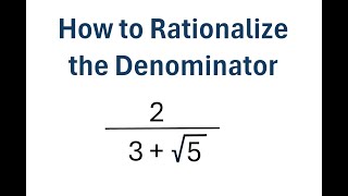 How to Rationalize the Denominator [upl. by Norabal]