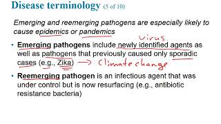 Biol 2420 ch 9 Principles of Infectious Disease and Epidemiology Recorded Lecture Spring 2019 [upl. by Flss577]