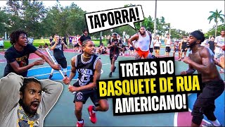 TRASH TALKERS DA GRINGA SAINDO NA MÃO NO MEIO DO RACHA 🔥🏀 Tretas dos Hoopers Americanos [upl. by Weaver]