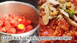 Gajar ka halwa in pressure cooker  quick recipe of gajar ka halwa [upl. by Lenoil913]