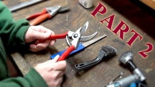 How to Maintain Felco Pruning Shears Part 2 Sharpening [upl. by Wickner]