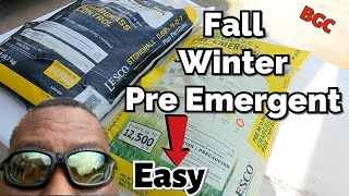 Do this to Fall  Winter Pre Emergent to enhance Weed kill and prevention in one easy step [upl. by Galer304]