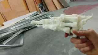 3D printed eXistenZ gun made of human bones [upl. by Atilehs692]