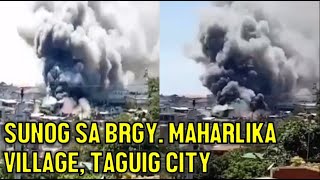 Sunog sa Brgy Maharlika Village Taguig City [upl. by Katlin]