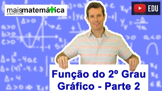 Função do Segundo Grau Função Quadrática Gráfico Parábola Aula 6 de 9 [upl. by Garbers]