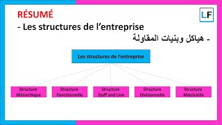 Résumé  Les structures de lentreprise [upl. by Tullius]