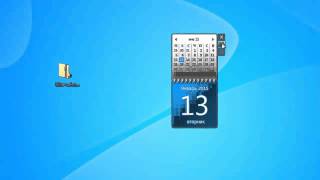 Blue Calendar Windows 7 Gadget [upl. by Acenahs240]