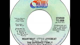 The Defranco Family  Heartbeat  Its A Lovebeat 1973 Canada [upl. by Flagler]