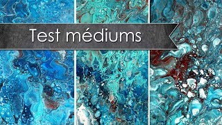 Test comparatif Acrylic pouring  Cléocol Floetrol et médium Liquitex [upl. by Leticia]