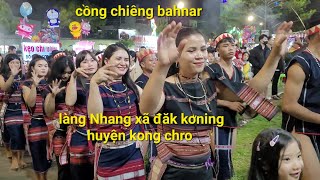 Cồng chiêng đường phố rất vui nhộnđến từ làng làng nhang xã đăk kơninghuyện kong chro [upl. by Notxam]