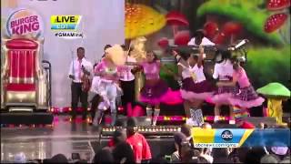 Nicki MinajSuper Bass Live at Good Morning America [upl. by Yecak]