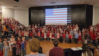 3rd grade vet day national anthem [upl. by Fanya]