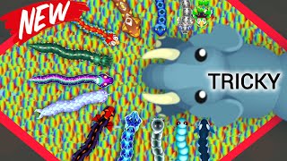 I reached at 70000 in snake io 🐍  Ellie snake skin gameplay  Tricky worms biggest snake [upl. by Esiuole672]