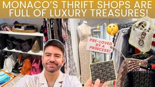 Thrifting in Monaco Luxury Designer from the rich and famous [upl. by Hortensia344]