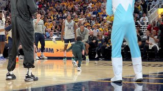 Langston Galloways son easily wins dance contest at Rookie Show  Pacers FanJam 2022 [upl. by Remmer]