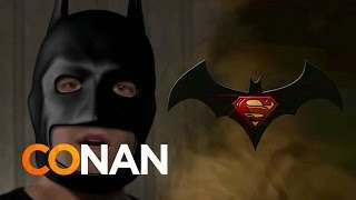 EXCLUSIVE Ben Afflecks quotBatman Vs Supermanquot Trailer Vol 3  CONAN on TBS [upl. by Idissak]