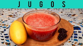 🔴JUGO de TUMBO CURUBA TAXO y ZARZAMORA BANANA PASSION FRUIT amp BLACKBERRY JUICE amp BENEFITS🥤2024 [upl. by Chesney]