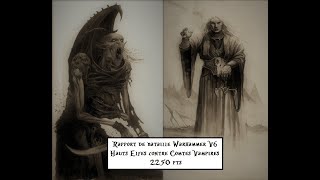 Rapport Warhammer v6 n°3 Hauts Elfes VS Comtes Vampires 2250 pts [upl. by Mohorva543]