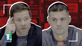 Xabi Alonso amp Granit Xhaka EXPLAIN how DIFFICULT will the Liverpool v Bayer Leverkusen MATCH will be [upl. by Rist632]