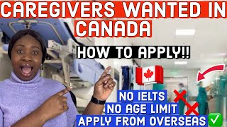 CANADA 🇨🇦IS MASSIVELY RECRUITMENT FOR CAREGIVERS FROM OVERSEAS BEST JOB WEBSITE FOR SPONSOR [upl. by Ssew]