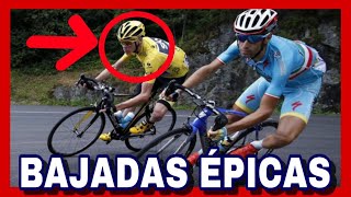 Top 7 MEJORES BAJADAS 😱 DESCENSOS Del Ciclismo de Ruta [upl. by Irafat]