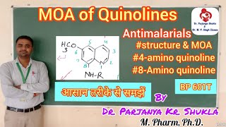 Mechanism of Action of Quinolines  Chloroquine Pamaquine Amodaquine Primaquine  BP 601T [upl. by Averil86]