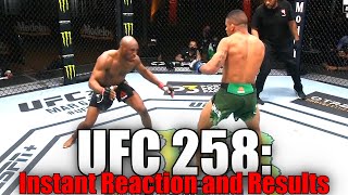 UFC 258 Kamaru Usman vs Gilbert Burns Reaction and Results [upl. by Ailic]