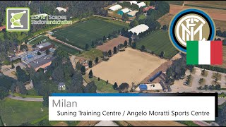 Suning Training Centre  Angelo Moratti Sports Centre  Inter Milan  Google Earth  2018 [upl. by Eartnoed790]