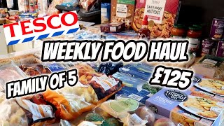 TESCO GROCERY HAUL  FAMILY OF FIVE [upl. by Amri]