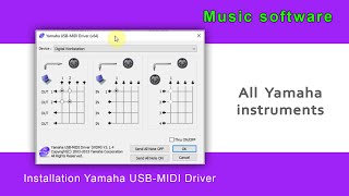 Yamaha USBMIDI driver  installing to computer windows 10 [upl. by Olnton]