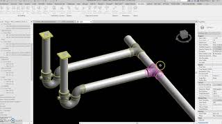 Revit piping smart modelling [upl. by Nylidnam]