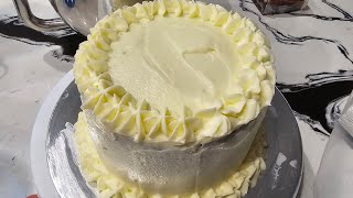 chantilly cream cake chantilly cake making beginner baking cakedesign yellow startup [upl. by Nodnab203]